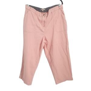 Woman Within Pink Capri Pants Womens Plus Size 16W